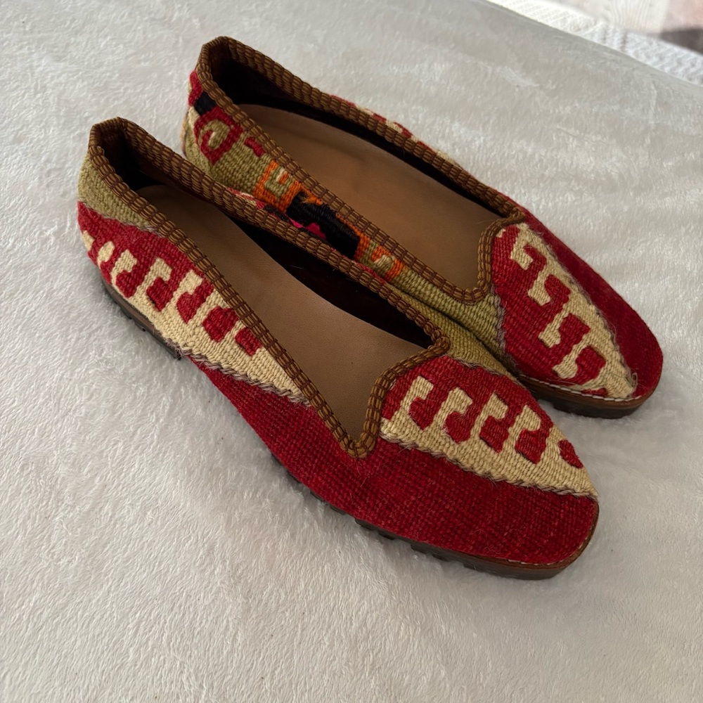 Artemis style Kilim loafers handmade Turkish size 6 women